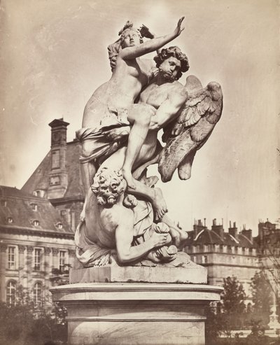 Statue des Tuileries: G. Marsy und A. Flamen: Boreas entführt Orythie von Charles Nègre