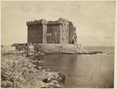 Das Schloss auf der Insel Saint-Honorat, nahe Cannes von Charles Nègre