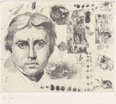 Porträt von Ingres von Charles Nègre, André Jammes