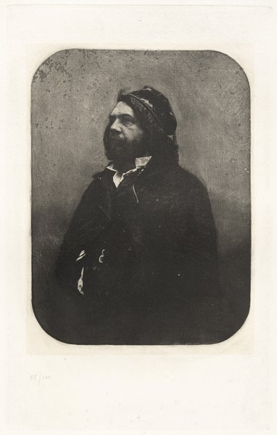 Tafel VIII – Porträt von Théophile Gautier, nach Nadar von Charles Nègre, Nadar, André Jammes