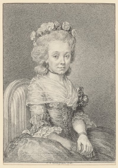 Mademoiselle Grogniard, Dame de Saint-Just von Charles Nicolas Cochin II
