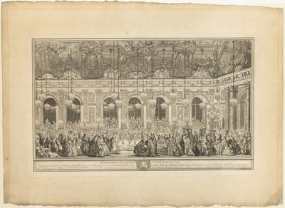 Dekoration für einen Maskenball des Königs von Charles Nicolas Cochin I