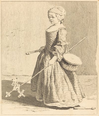 Der junge Soldat von Charles Nicolas Cochin I after Jean Siméon Chardin