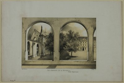 Innenansicht des Erholungsgebiets von Charles Nicolas Lemercier