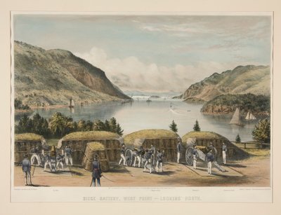 Belagerungsbatterie, West Point - Blick nach Norden von Charles Parsons