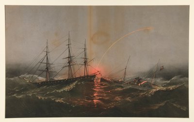 Die US-Fregatte Sabine rettet ein Bataillon US-Marines vom Transporter Governor von Charles Parsons