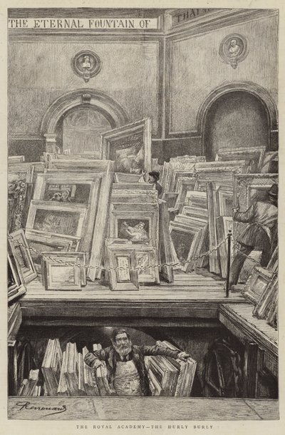 Die Königliche Akademie, das Durcheinander von Charles Paul Renouard