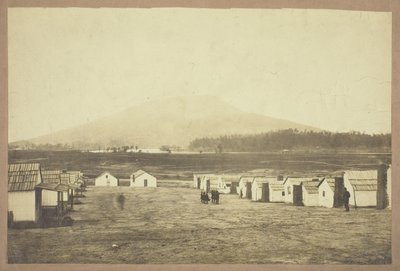 Ohne Titel (Armeelager, vielleicht von der Schlacht am Lookout Mountain, Chattanooga, Tennessee) von Charles Peck