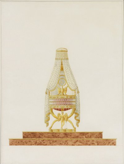 Entwurf der Wiege für Seine Majestät den König von Rom, 1811 von Charles Percier