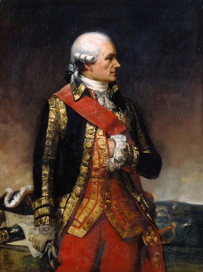 Jean-Baptiste-Donatien de Vimeur, comte de Rochambeau von Charles Philippe Lariviere