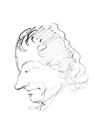 Selbstporträt, um 1843 von Charles Pierre Baudelaire