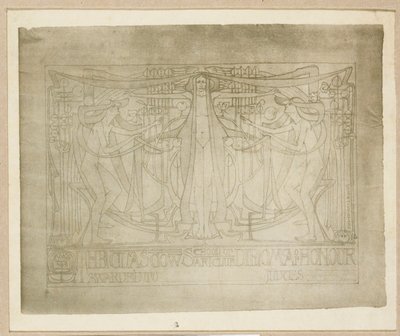 Ehrenurkunde, entworfen für den Glasgow School of Art Club, 1894-95 von Charles Rennie Mackintosh