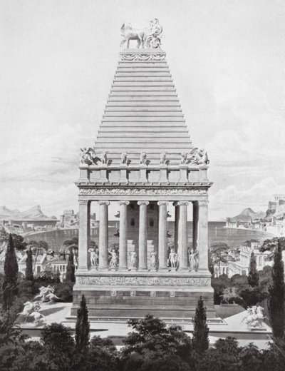 Das ursprüngliche Mausoleum, ca. 353 v. Chr. von Charles Robert (after) Cockerell
