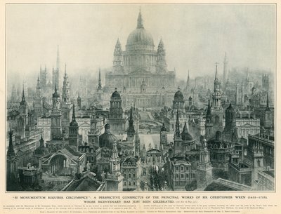 Ein perspektivischer Überblick über die Hauptwerke von Sir Christopher Wren von Charles Robert Cockerell
