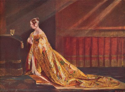 Königin Victoria in den Krönungsroben, 1838, 1906 von Charles Robert Leslie