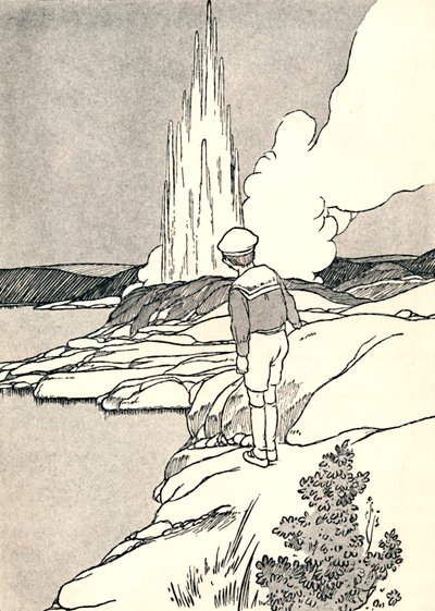 Ein Geysir, 1912 von Charles Robinson