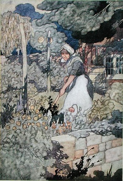 Ein Cottage-Garten, veröffentlicht 1912 von Charles Robinson