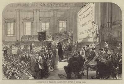 Preisverleihung an Schüler der Armenschule in der Exeter Hall von Sir John Charles Robinson