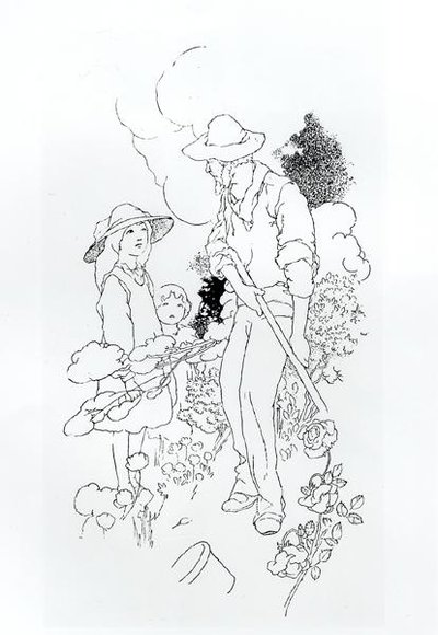 Gärtner bei der Arbeit von Charles Robinson
