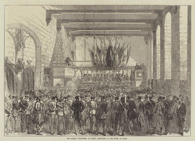 Die englischen Freiwilligen in Gent, Empfang im Rathaus von Sir John Charles Robinson