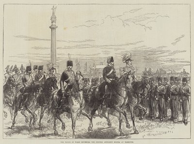 Der Prinz von Wales inspiziert die Norfolk Artillery Militia in Yarmouth von Sir John Charles Robinson