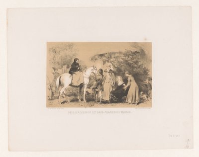 Frau zu Pferd (Nederlanders in het Saxo-Frankische tijdvak) von Charles Rochussen