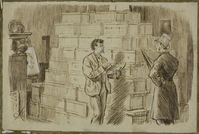Im Atelier von Charles Samuel Keene