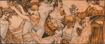 Eine Illustration aus dem Rubaiyat von Omar Khayyam, 20. Jahrhundert 1914-1915 von Charles Sergeant Jagger