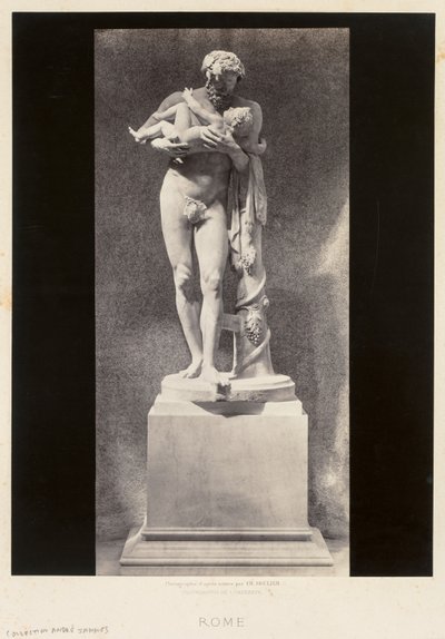 Silenus hält das Kind Dionysos, Louvre Museum, Paris, ca. 1860er von Charles Soulier
