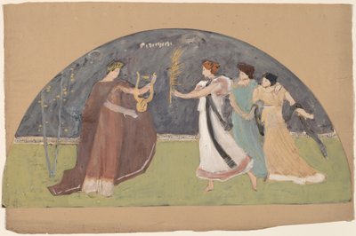 Studie für eine Lunette von Charles Sprague Pearce