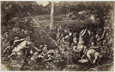 Fotoreproduktion einer Zeichnung von Raffael, Ertrinkende Armee nach Israels Durchzug durch das Rote Meer von Charles Thurston Thompson