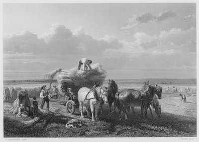 Das Erntefeld, nach dem Bild in der Königlichen Sammlung von Charles Tschaggeny