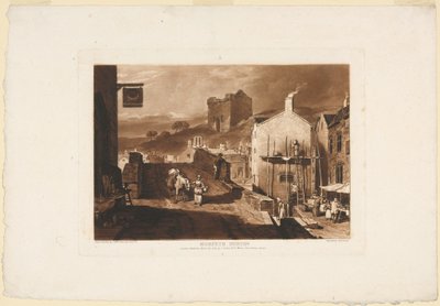 Morpeth, Northumberland, aus dem Liber Studiorum, 1809 von Charles Turner