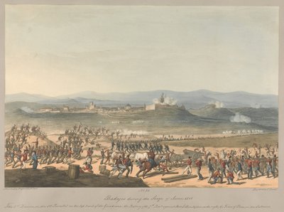 Nr.12 Badajoz während der Belagerung im Juni 1811 von Charles Turner