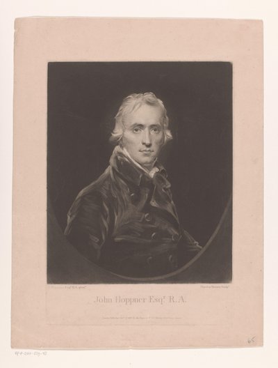 Porträt von John Hoppner von Charles Turner