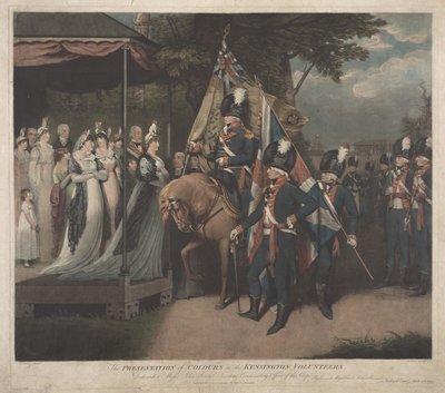 Die Präsentation der Farben an die Kensington-Freiwilligen von Charles Turner