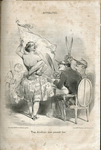 Illustration von Charles Vernier (? -1887) in Le Charivari von Charles Vernier