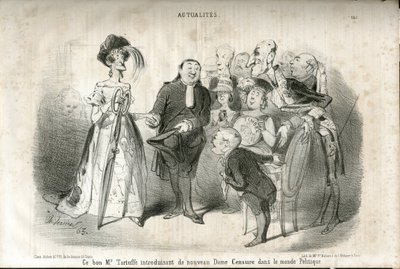 Illustration von Charles Vernier (? -1887) in Le Charivari von Charles Vernier