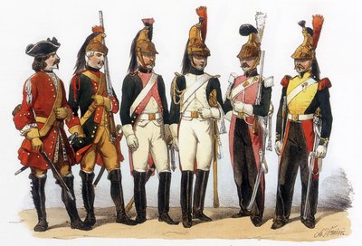 Uniformen der französischen Armee: Dragoner von Charles Vernier