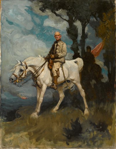 General Sir Frederick Sleigh Roberts auf seinem Pferd Vonolel von Charles Wellington Furse