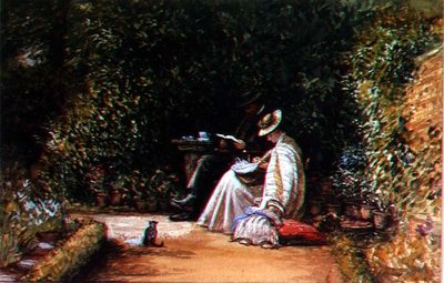 Herr und Frau Auchmutz und ihr Sohn von Charles West Cope