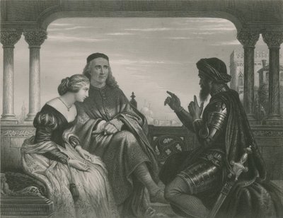 Othello erzählt seine Abenteuer, Othello von Charles West Cope