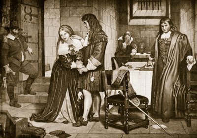 Der Abschied von Lord und Lady Russell, 1683 von Charles West Cope