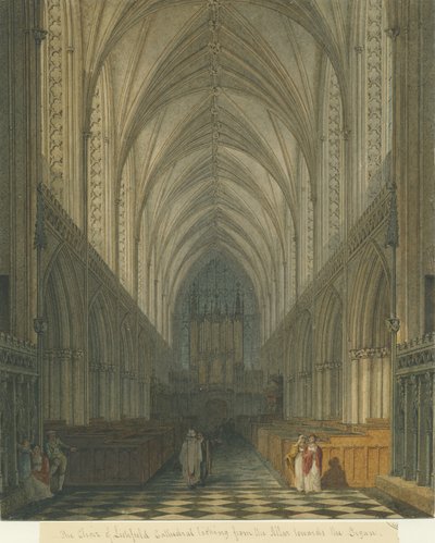 Innenraum der Lichfield Kathedrale - Chor von Charles Wild