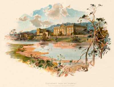 Chatsworth vom Derwent aus gesehen von Charles Wilkinson