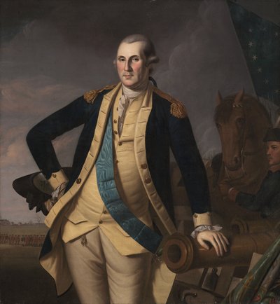 George Washington in der Schlacht von Princeton von Charles Willson Peale