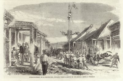 Punjaub Straße von Charles Wirgman