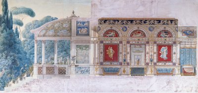 Entwurf für ein Hotel Particulier auf den Champs Elysees für Hortense de Beauharnais (1783-1837), Königin von Holland von Charles and Fontaine Percier