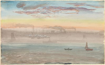 East River, Sonnenaufgang von Charles de Wolf Brownell