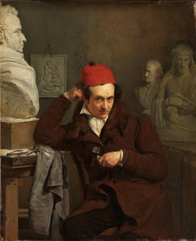 Porträt von Louis Royer (1793-1868), Bildhauer von Charles van Beveren